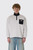 FLÂNEUR Badge Classic Half Zip Pullover FZIP217 1021 Grey/Pink