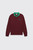 Drôle de Monsieur Slogan Longsleeve Polo M-PL189-PL160 BY Burgundy