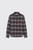 Drôle de Monsieur Boxy Flanel Checked Shirt M-SH271-CO333 DGR Dark Grey