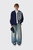Dover Street Market Unisex 2 Contrast Scarves Patchwork Cardigan Knit DSM02N001 2 Navy Off White