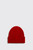 Bram's Fruit Distressed Label Beanie FW26-2147 Red
