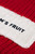 Bram's Fruit Distressed Label Beanie FW26-2147 Red
