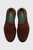 Vinny's Heeled Townee Penny Loafer Suede Dark Brown