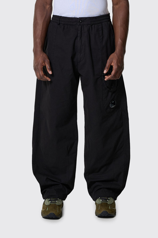 C.P. Company Microreps Boxy Cargo Lens Pants Black - Calico Club