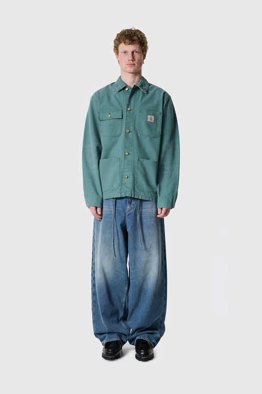 早い者勝ち！Carhartt michigan coat ヴィンテージ Trade Stripe Michigan Chore Coat - Dollar Green/Black