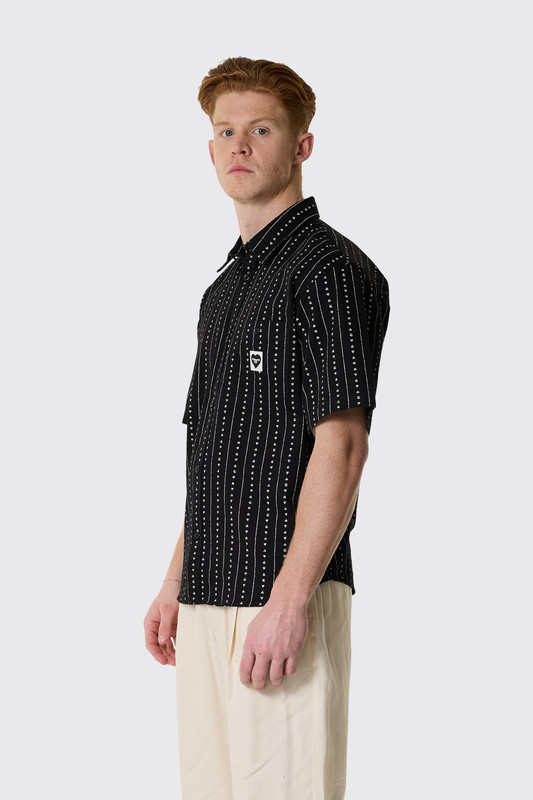 【Carhartt】S/S DREWE SHIRT R6581 Carhartt WIP S/S Drewe Shirt Black/Natural - Calico Club