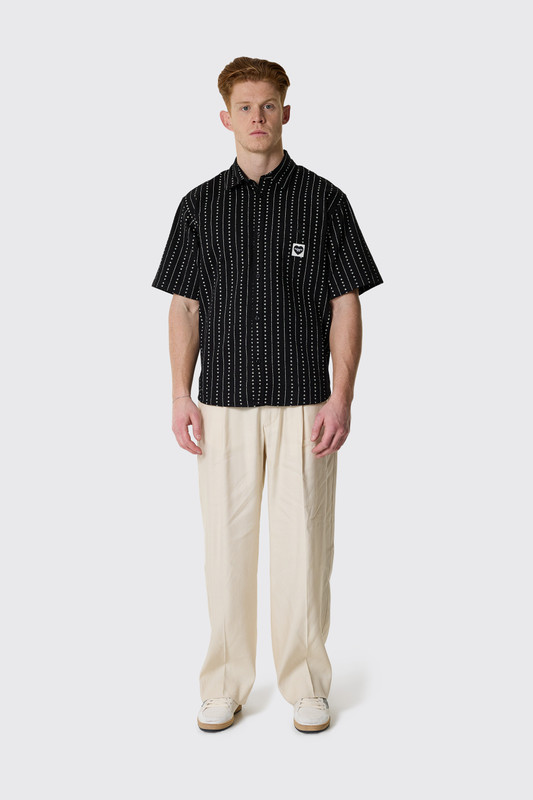 【Carhartt】S/S DREWE SHIRT R6581 Carhartt WIP S/S Drewe Shirt Black/Natural - Calico Club