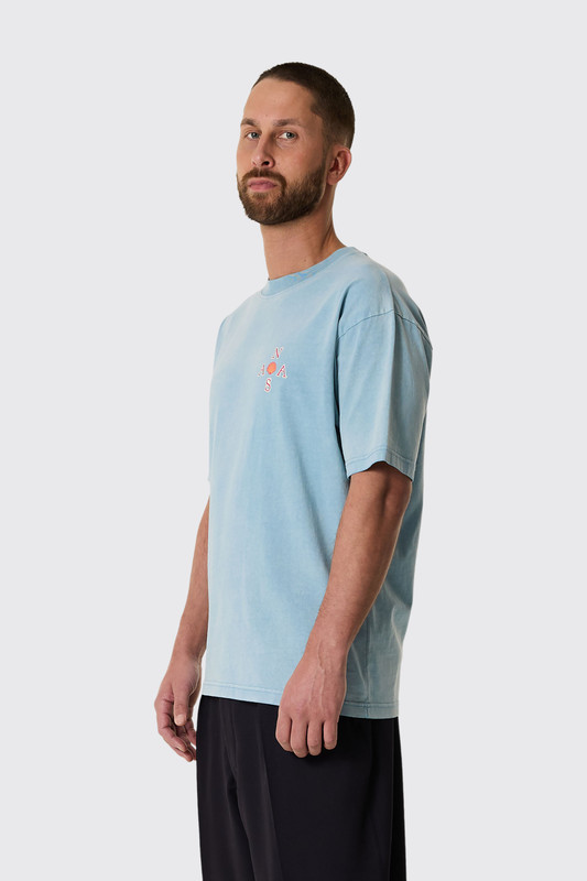 NASA Surfboard Tee Washed Blue