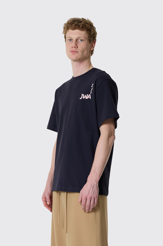 JW Anderson JWA Back Print T-Shirt Dark Navy