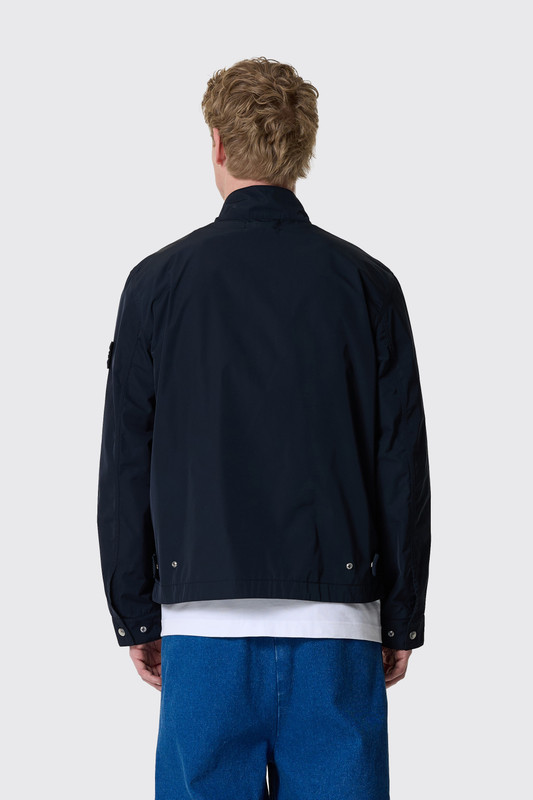 Stone Island S0026 Biker Jacket Navy Blue