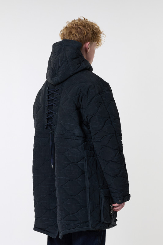 【ANDERSSON BELL】 LACE-UP FISHTAIL PARKA awa638m Andersson Bell Lace-Up Fishtail Parka Asphalt - Calico Club