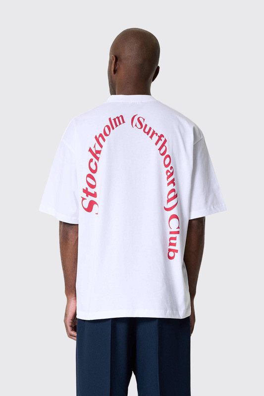 Stockholm Surfboard Club Regular Tee White - Calico Club