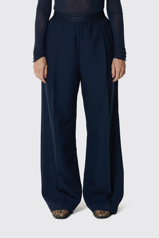 Stockholm Surfboard Club Relaxed Fit Trousers Elaine U5000019 Navy