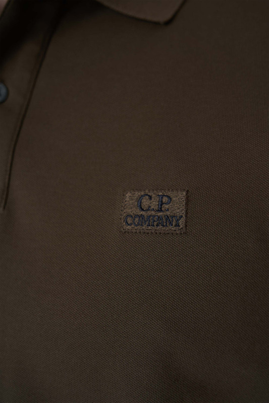 C.P. Company Stretch Piquet Short Sleeve Polo Ivy Green