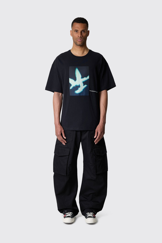 OAMC Peacemaker Dark Flower S/S T-Shirt Black