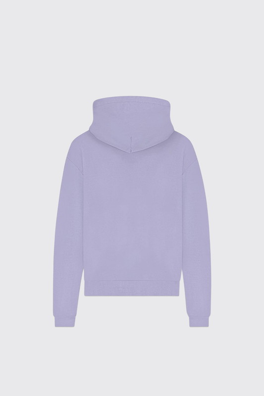 Flaneur Printed Logo Hoodie Washed 650 Purple