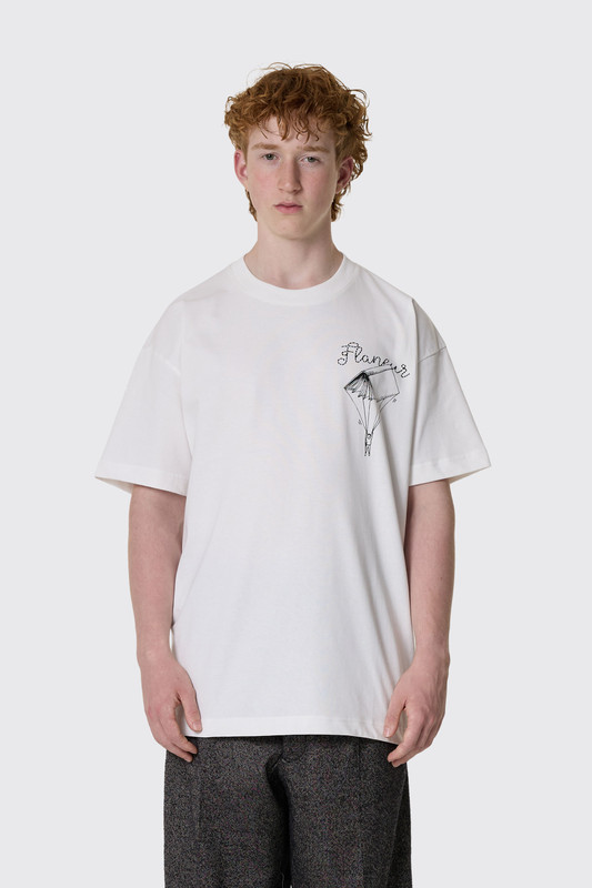 Flaneur One For The Books T-Shirt 051 White