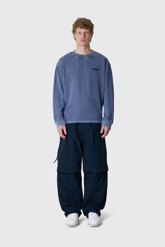 Bram's Fruit F*ck Off Longsleeve Distressed  Washed Navy