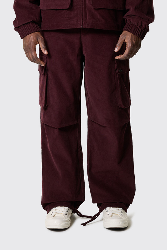 Arte Antwerp Corduroy Cargo Pants AW25-051P Bordeaux - Calico Club