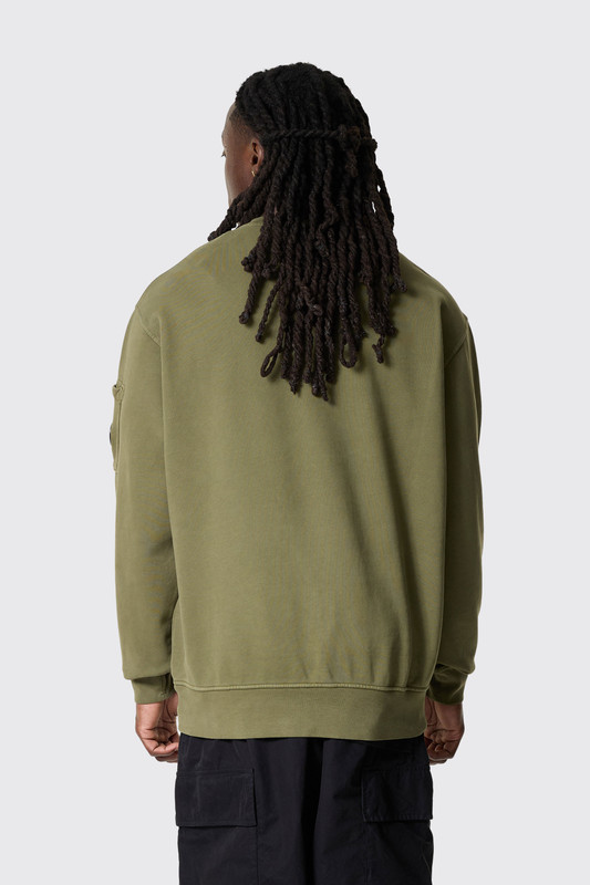 C.P. Company Sweatshirts Crew Neck Brushed Capers