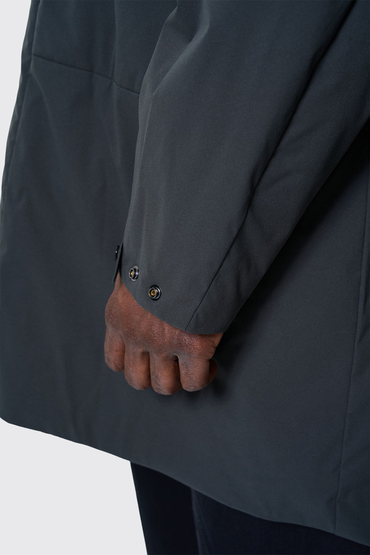 C.P. Company Outerwear Long Jacket in Pro-Tek Dark Shadow