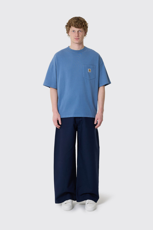 Carhartt WIP S/S Hudson Pocket T-Shirt 1YI.5F Sorrent chalk wash