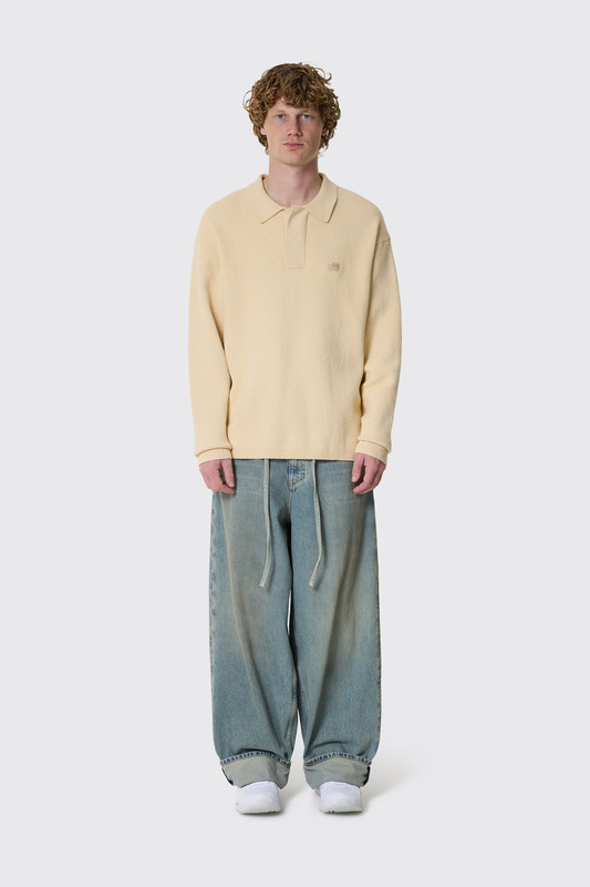 Filling Pieces Knit Shirt Boucle 214 Antique White