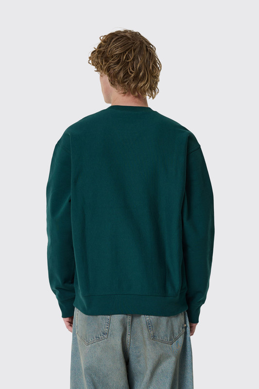 Carhartt WIP American Script Sweat 05AXX Dark fire/Green