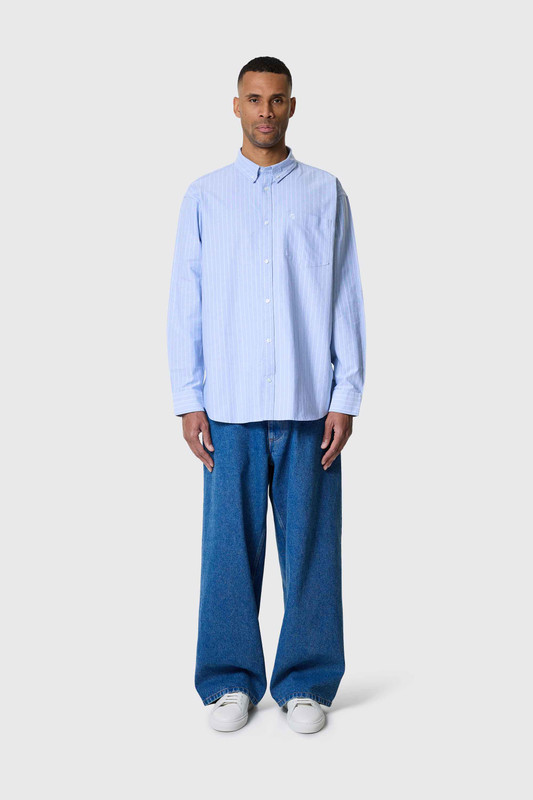 Carhartt WIP Cassel Shirt LS 35B.XX Bleach White