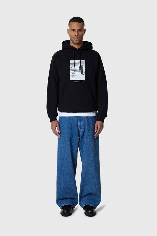 Drole De Monsieur Le Hoodie Ice Skating Waiter Black