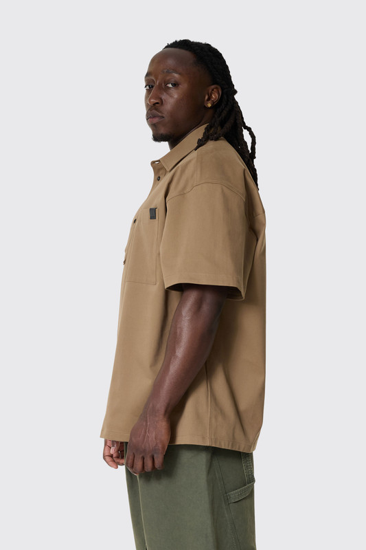 DARKPARK Alex Short Sleeved Polo Tobacco