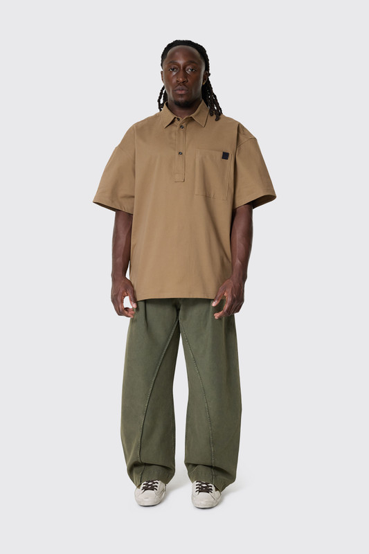 DARKPARK Alex Short Sleeved Polo Tobacco