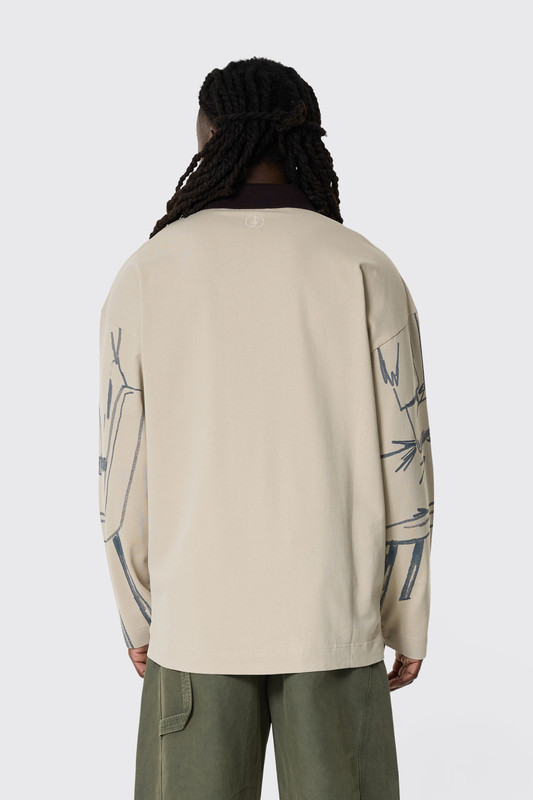 JW Anderson Printed Rugby Logo Nougat 