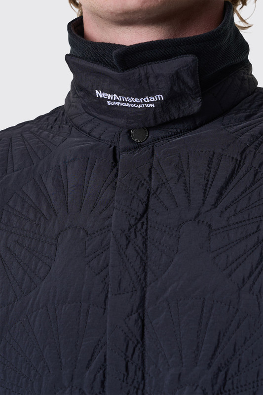 NASA Quilted Overshirt Black