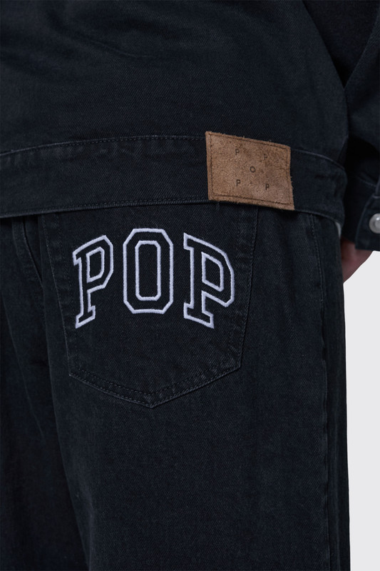 POP Trading Drs Denim Arch Pants Rinsed Black