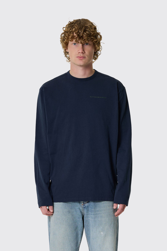 POP Trading Logo Longsleeve T-Shirt Navy