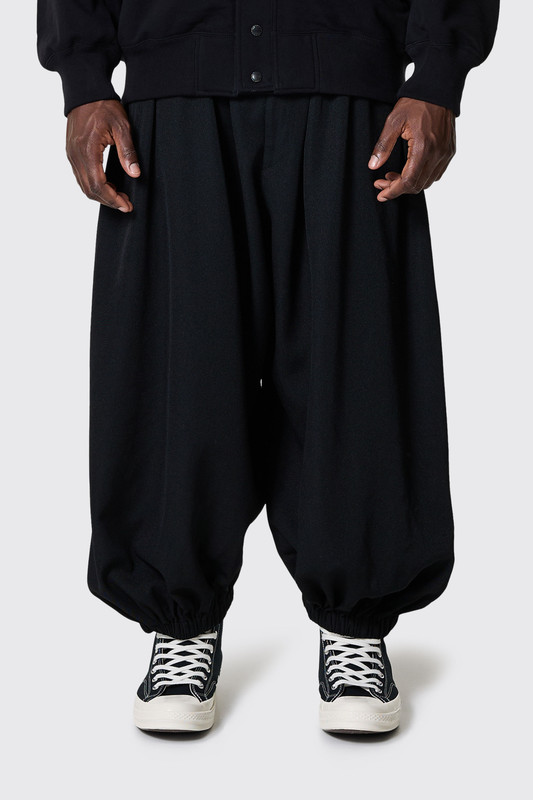 Comme des Garçons BLACK Wide Leg Cropped Pants 1P-P013-052 Black