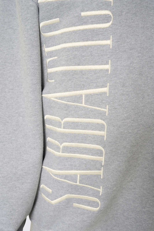 Sabbatical Logo Crewneck Heather Grey White