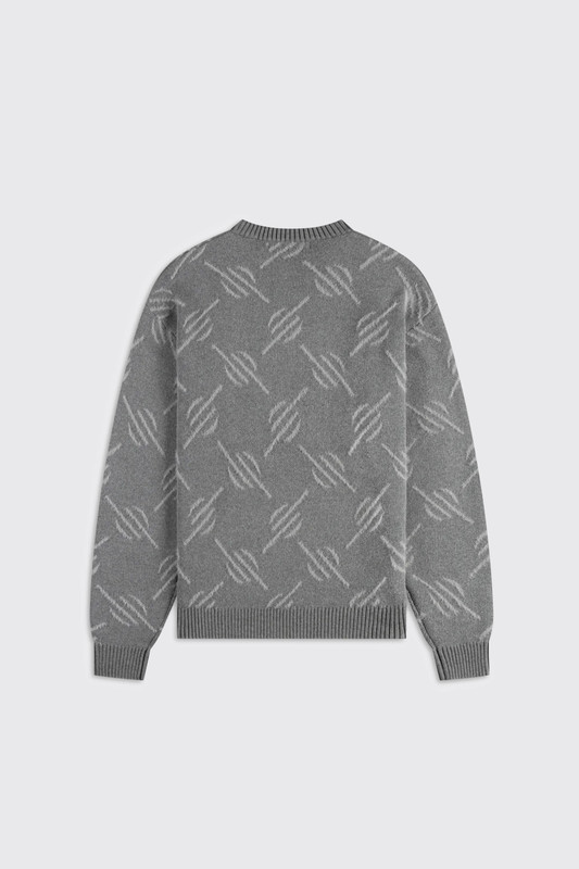 Daily Paper Tevin Monogram Knit Sweater Grey