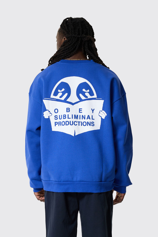 Obey Weldon Extra Heavy Crew DZB Dazzling blue