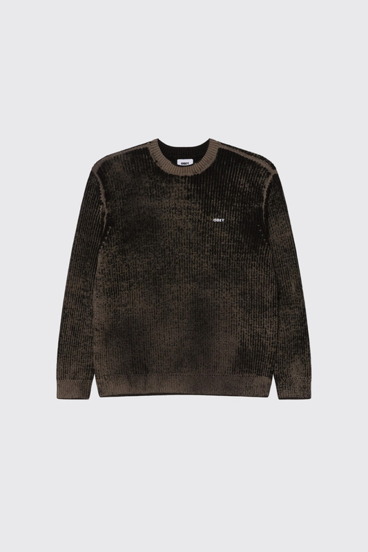 Obey Spray Effect Sweater BKM Black multi