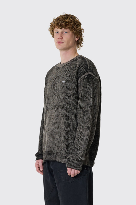 Obey Spray Effect Sweater BKM Black multi