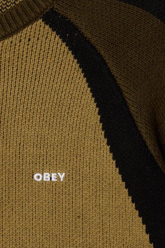 Obey Raglan Crewneck Sweater MMG Mermaid green multi