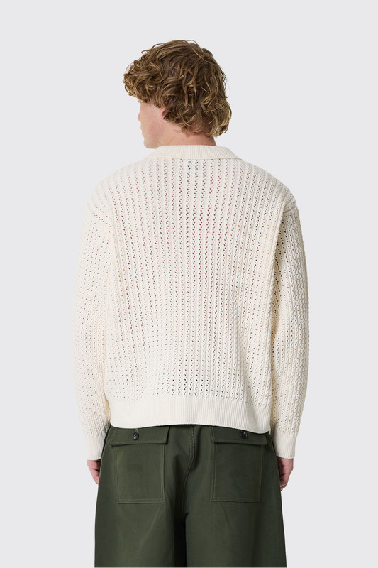 Obey Duane Polo Sweater NAT Natural