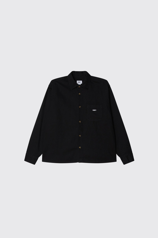 Obey Pablo Denim Woven BLK Black faded wash