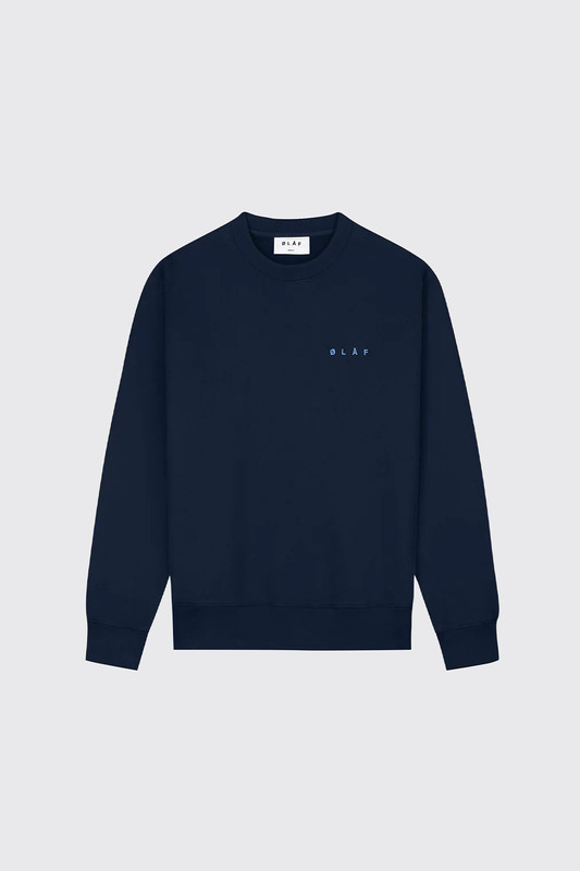 OLAF Lined Face Crewneck Navy