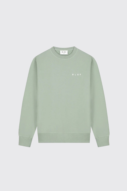 OLAF Lined Face Crewneck Green Milieu