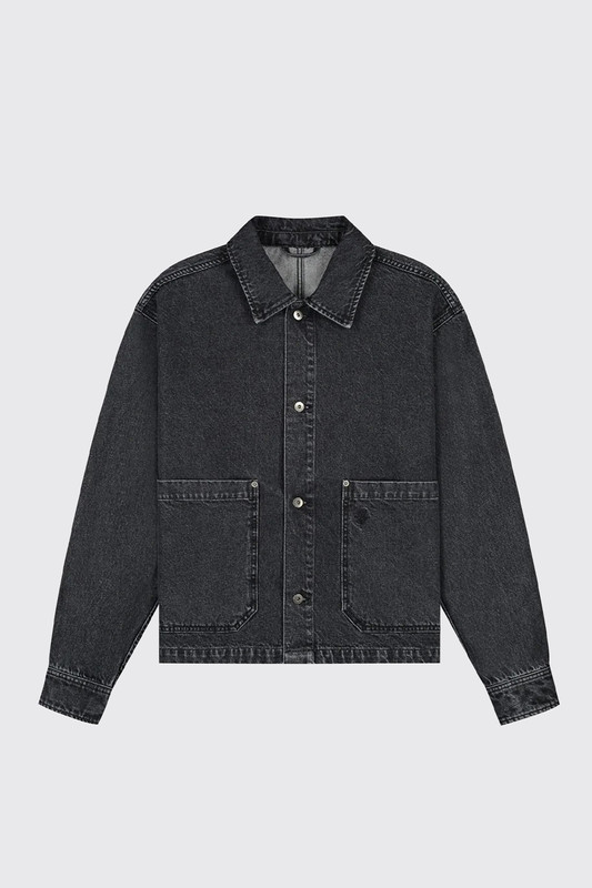 OLAF Denim Boxy Jacket Washed Charcoal