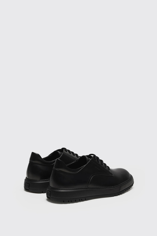Referenc Derby Brushed Leather Black