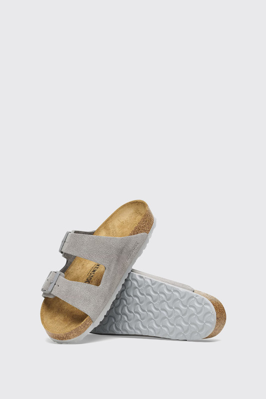 Birkenstock Arizona Suede Leather Narrow Grey